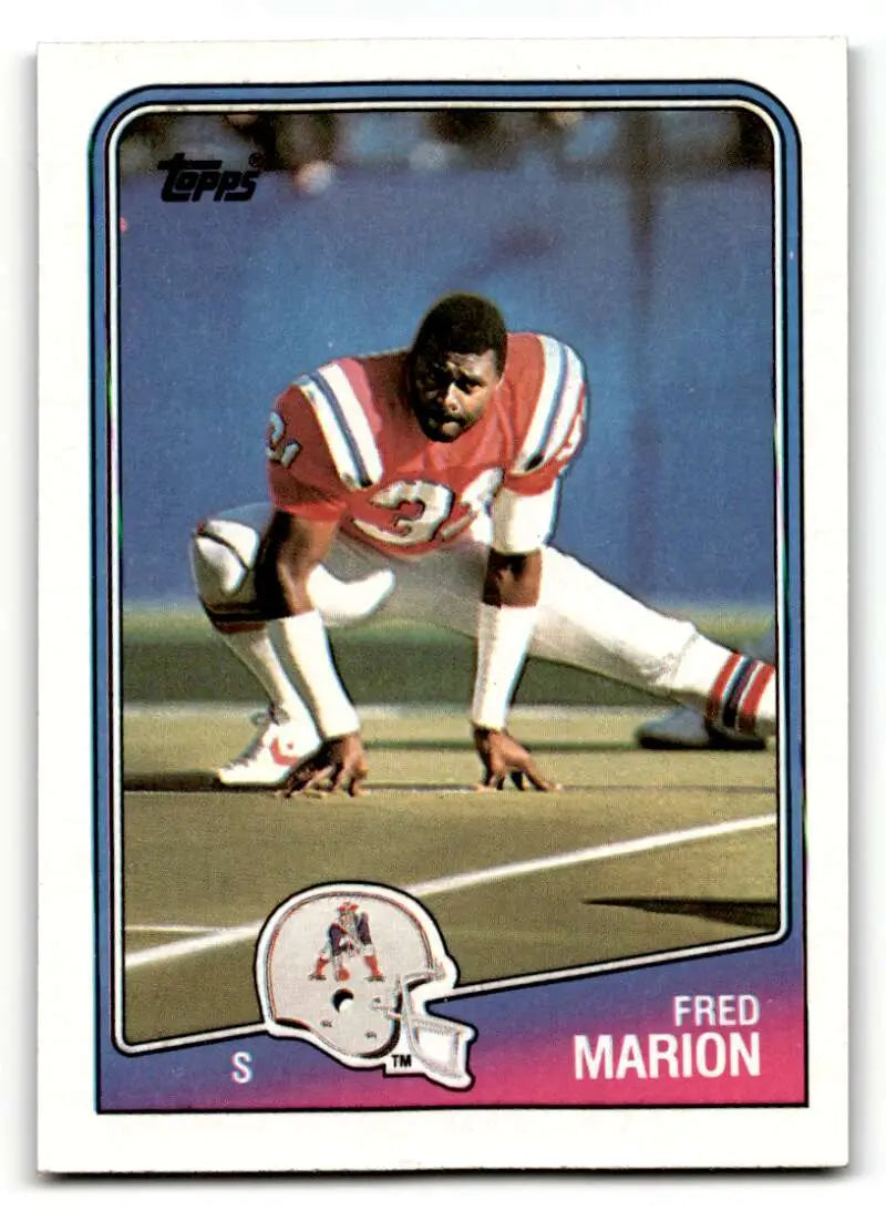 1988 Topps #188 Fred Marion    New England Patriots Football Cards EX/NM