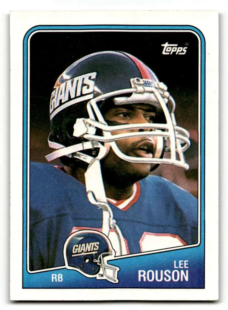 1988 Topps #274 Lee Rouson    New York Giants Football Cards EX/NM