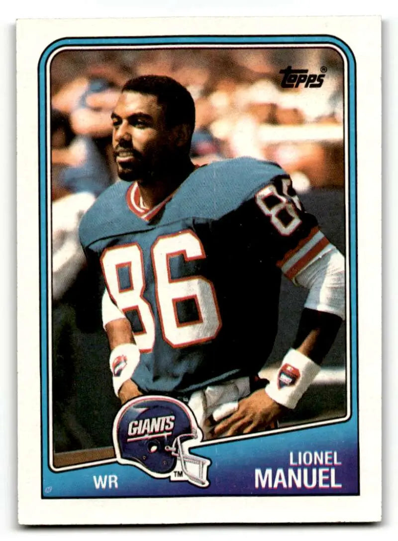 1988 Topps #276 Lionel Manuel    New York Giants Football Cards EX/NM