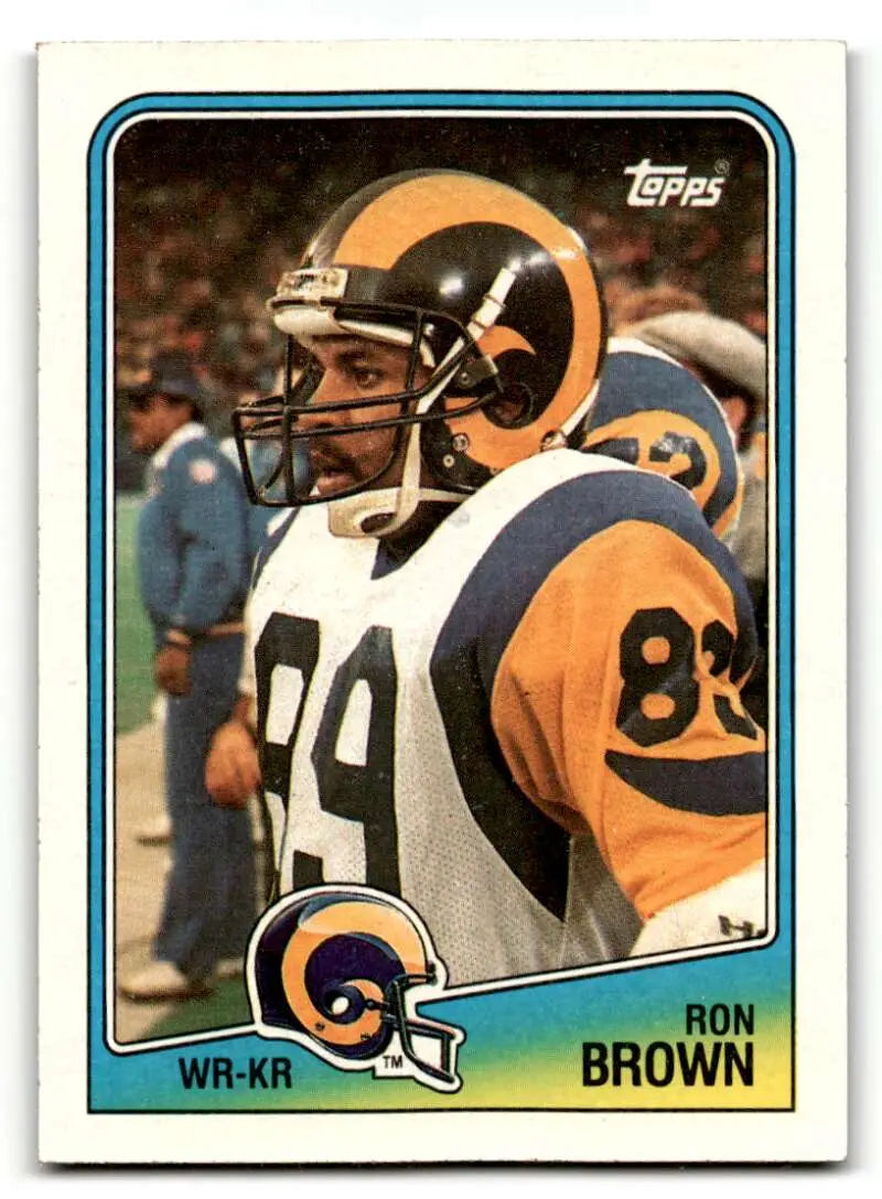 1988 Topps #290 Ron Brown    Los Angeles Rams Football Cards EX/NM