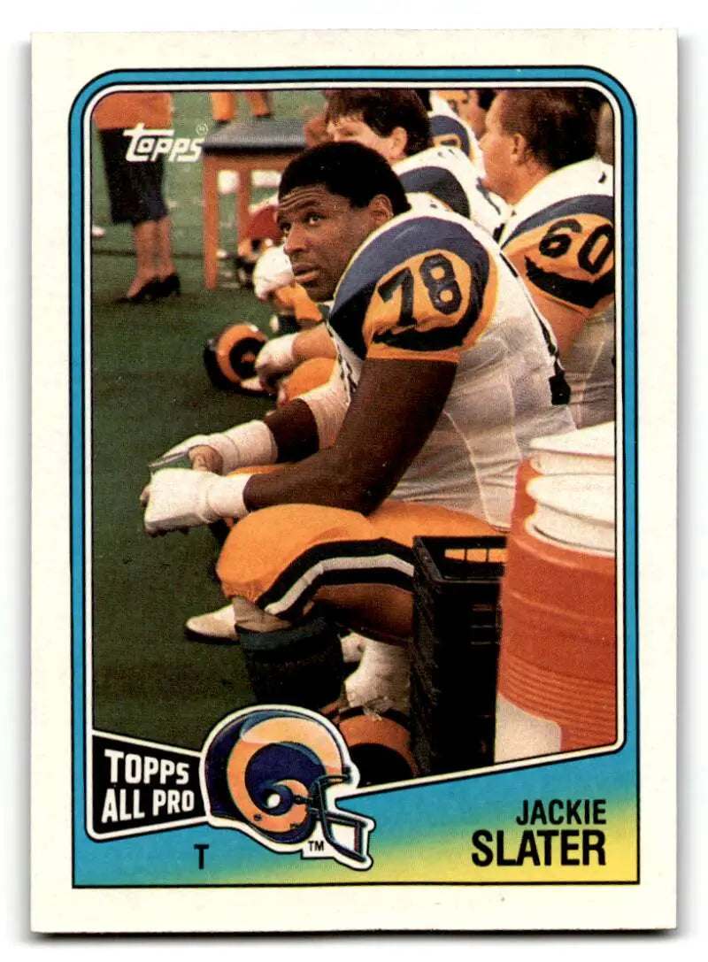 1988 Topps #295 Jackie Slater    Los Angeles Rams Football Cards EX/NM