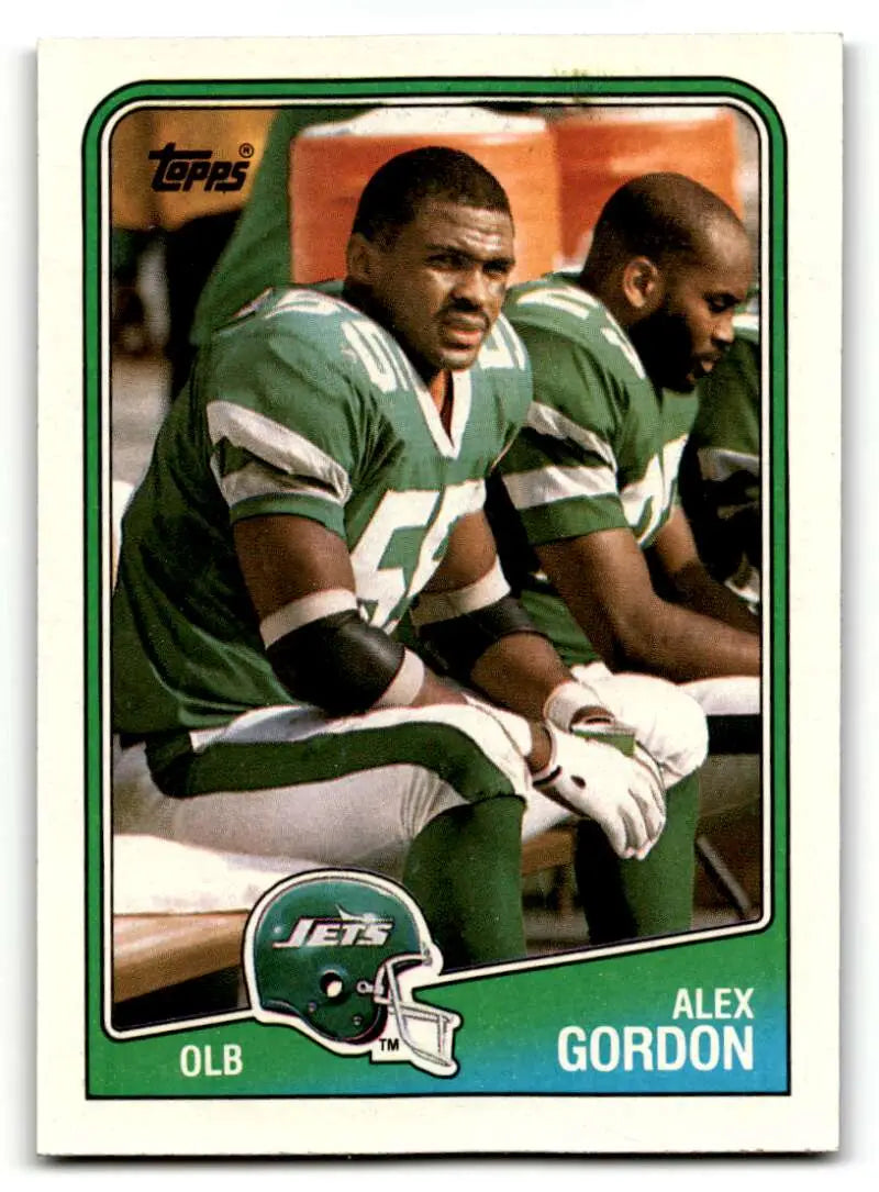1988 Topps #310 Alex Gordon    New York Jets Football Cards EX/NM
