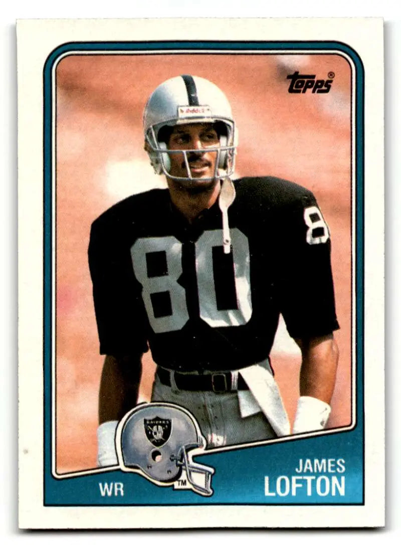 1988 Topps #329 James Lofton    Los Angeles Raiders Football Cards EX/NM