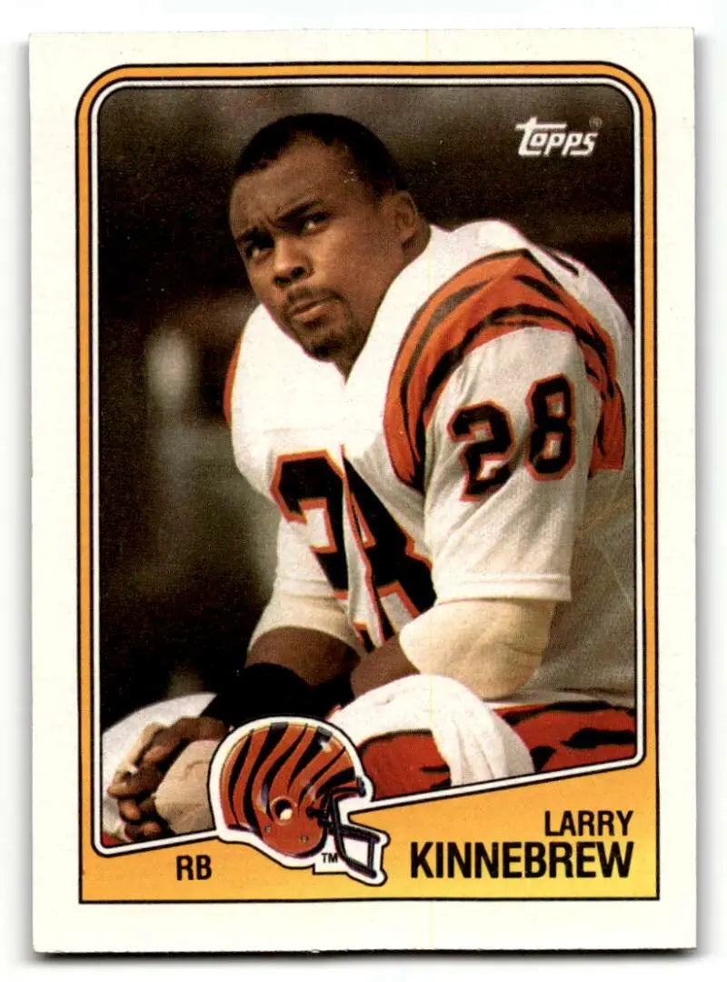 1988 Topps #341 Larry Kinnebrew    Cincinnati Bengals Football Cards EX/NM