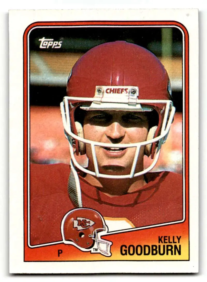 1988 Topps #367 Kelly Goodburn    Kansas City Chiefs Football Cards EX/NM