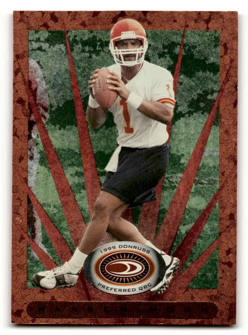 1999 Donruss Preferred QBC #34 Warren Moon    Kansas City Chiefs Football Cards EX/NM