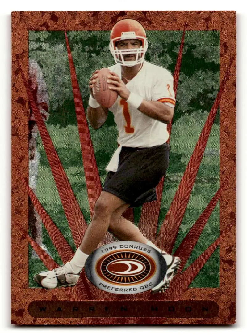 1999 Donruss Preferred QBC #34 Warren Moon    Kansas City Chiefs Football Cards EX/NM