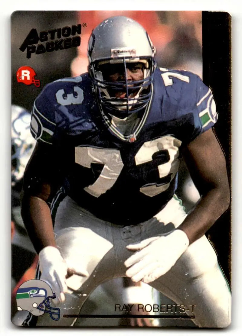 1992 Action Packed Rookie Update #10 Ray Roberts    Seattle Seahawks Football Cards EX/NM