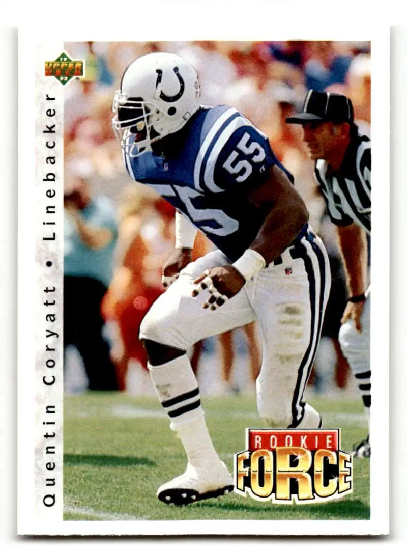 1992 Upper Deck #406 Quentin Coryatt    Indianapolis Colts Football Cards EX/NM