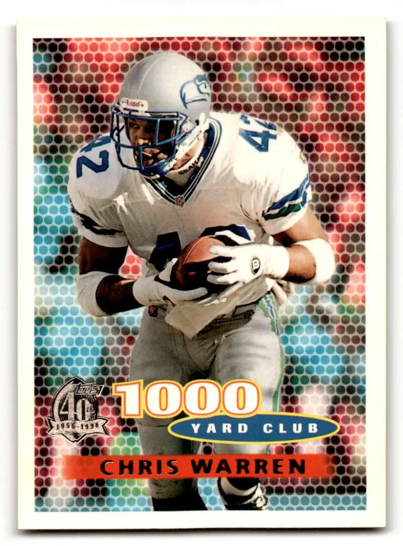 1996 Topps #124 Chris Warren    Seattle Seahawks Football Cards EX/NM