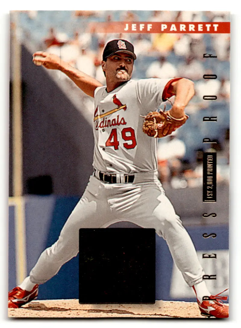 1996 Donruss Press Proofs #542 Jeff Parrett NM Near Mint