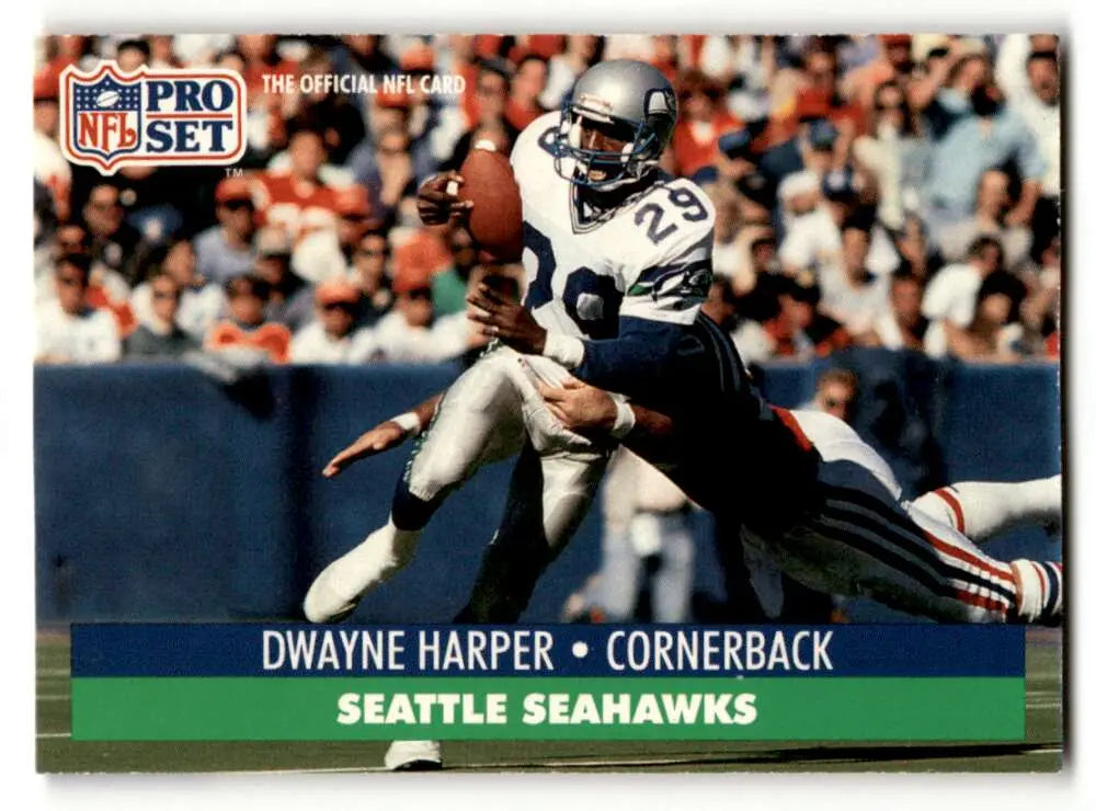 1991 Pro Set #662 Dwayne Harper    Seattle Seahawks Football Cards EX/NM