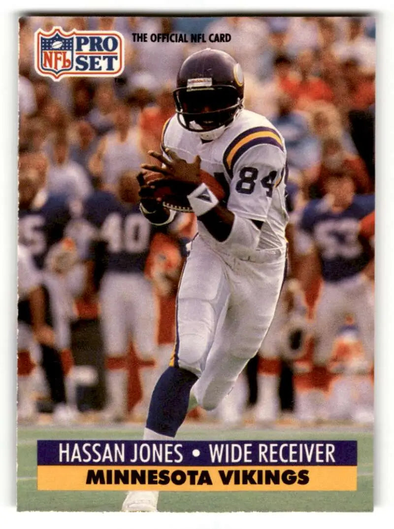 1991 Pro Set #572 Hassan Jones    Minnesota Vikings Football Cards EX/NM