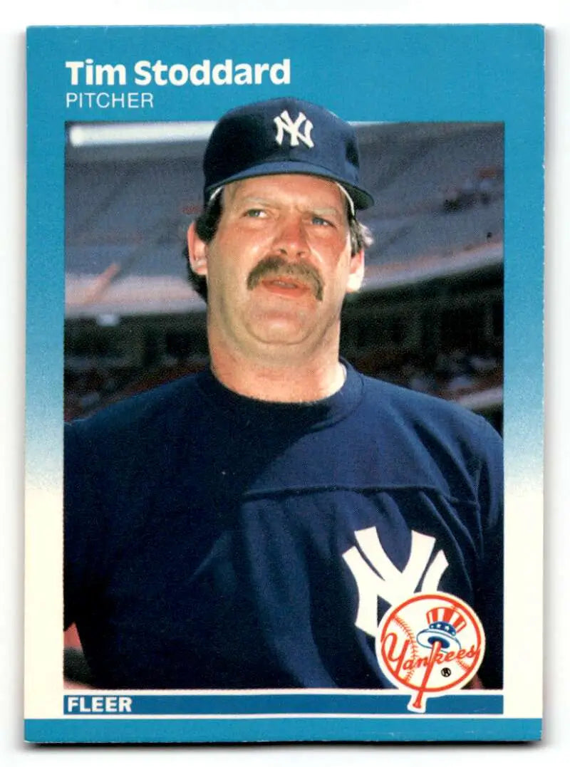 1987 Fleer #116 Tim Stoddard    New York Yankees Baseball Cards EX/NM