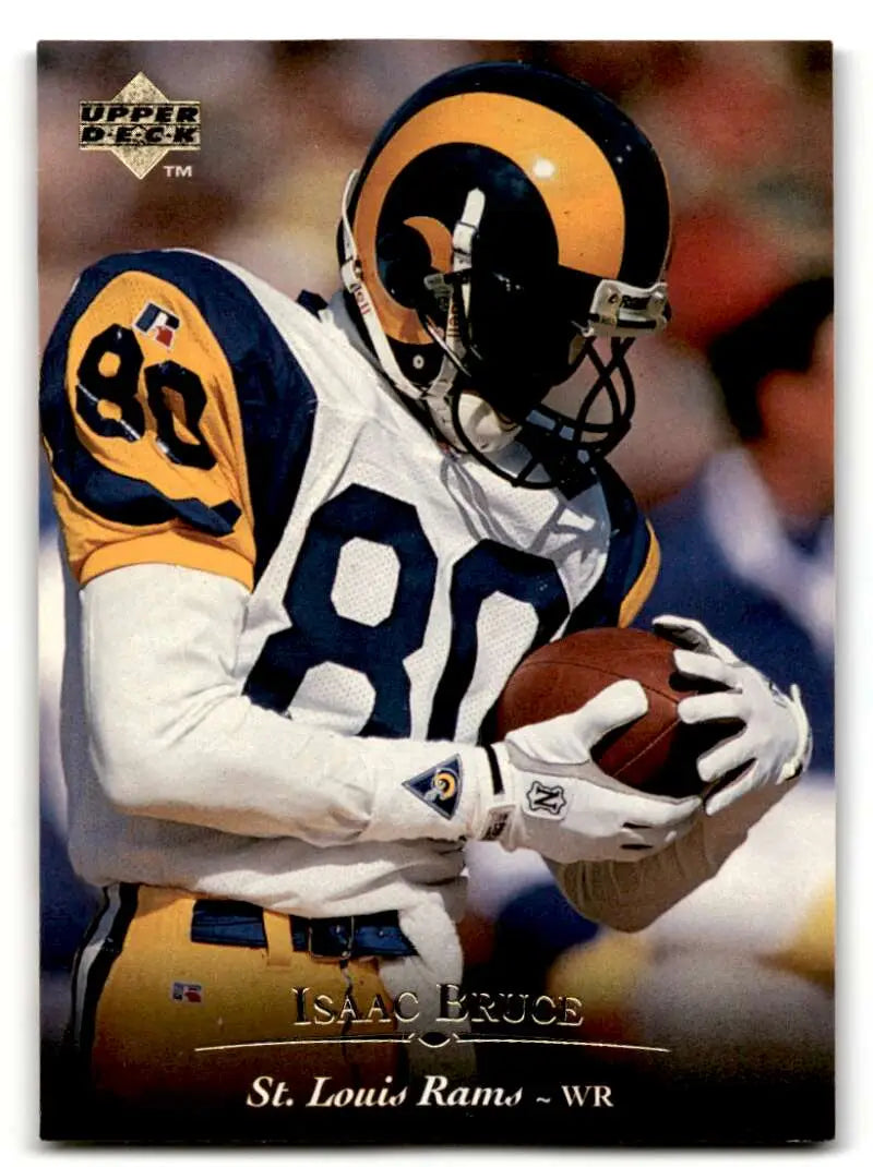 1995 Upper Deck #239 Isaac Bruce    St. Louis Rams Football Cards NM Near Mint