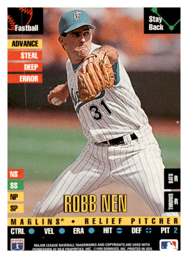 1995 Donruss Top of the Order #245 Robb Nen EX Excellent