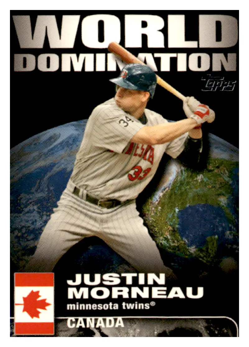 2007 Topps World Domination #WD2 Justin Morneau NM Near Mint