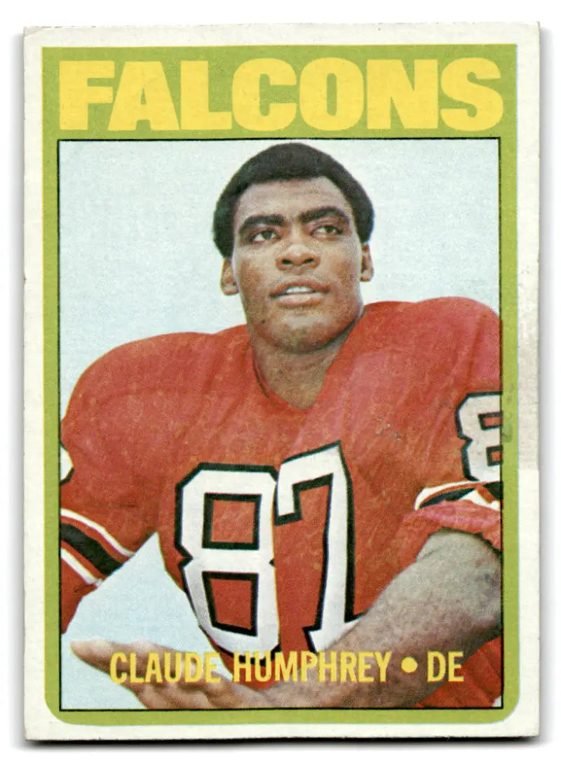 1972 Topps #75 Claude Humphrey G Good Falcons