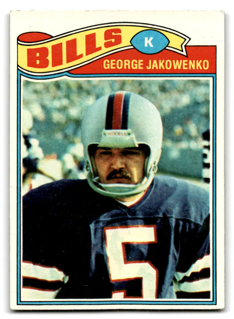 1977 Topps #446 George Jakowenko EX Excellent Bills
