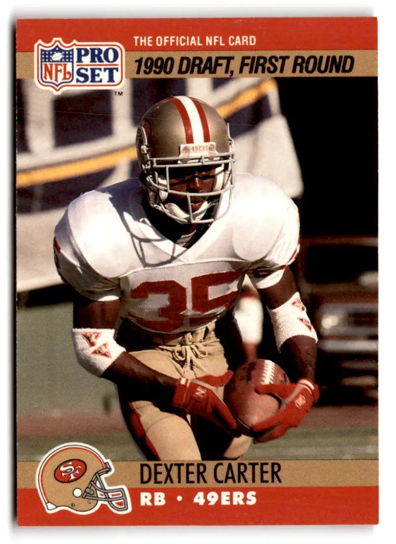 1990 Pro Set #693 Dexter Carter EX/NM RC Rookie 49ers 