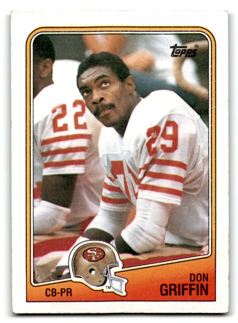 1988 Topps #50 Don Griffin EX Excellent 49ers