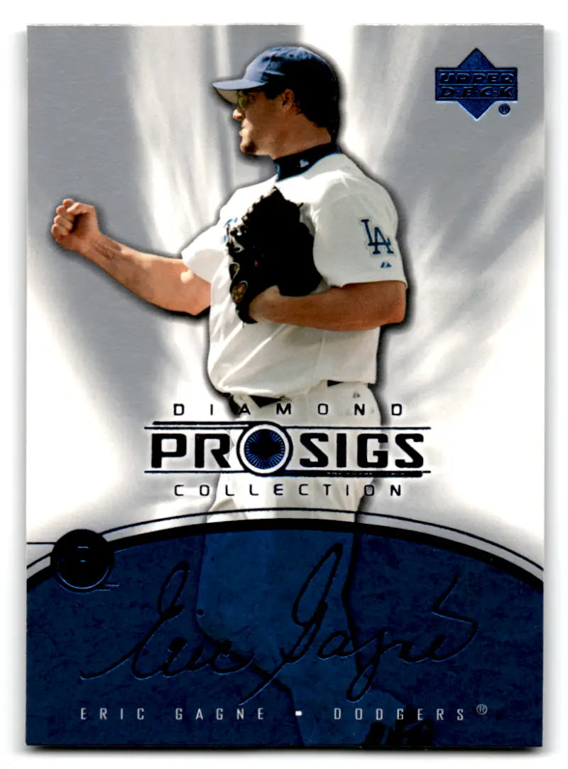 2004 Upper Deck Diamond Collection Pro Sigs #44 Eric Gagne NM Near Mint Dodgers