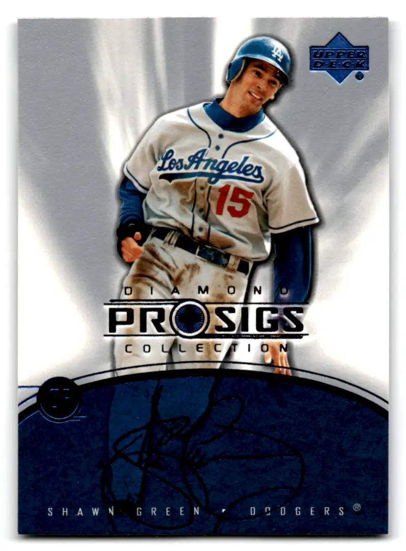 2004 Upper Deck Diamond Collection Pro Sigs #68 Shawn Green NM Near Mint Dodgers
