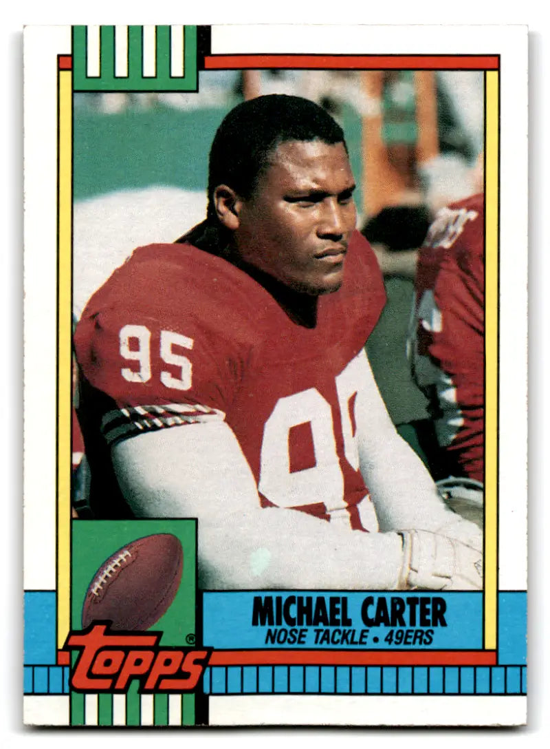 1990 Topps #19 Michael Carter NM Near Mint 49ers 