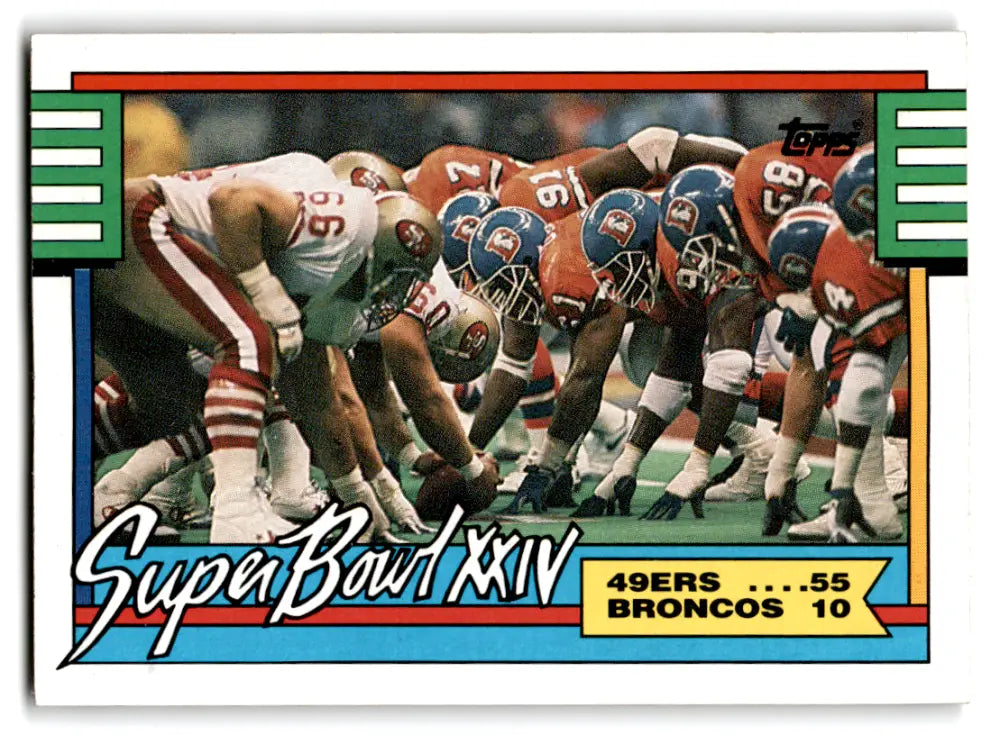 1990 Topps #5 Super Bowl XXIV SB NM Near Mint
