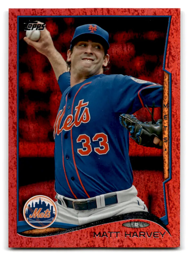 2014 Topps Red Foil #33 Matt Harvey NM-MT Mets