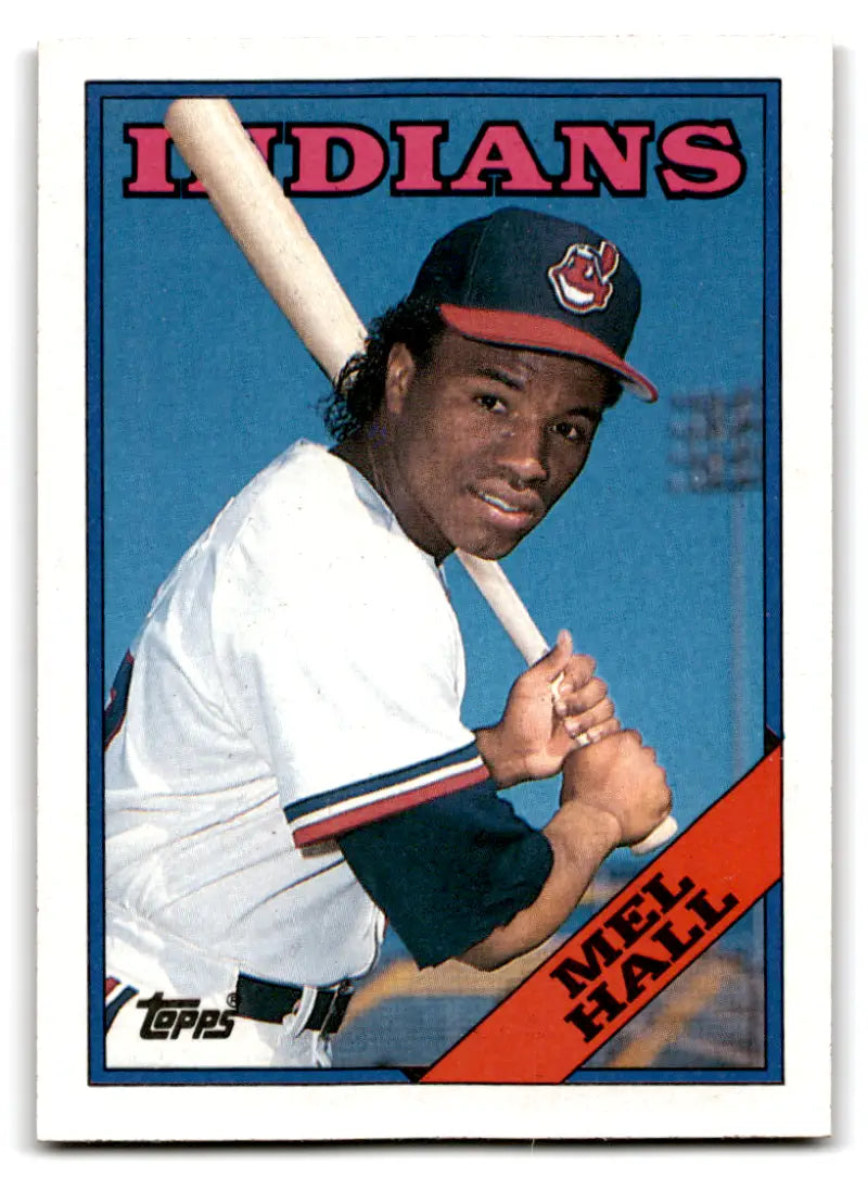 1988 Topps #318 Mel Hall NM Near Mint Indians