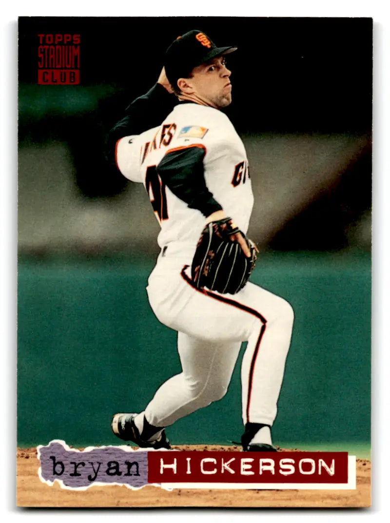 1994 Topps Stadium Club #711 Bryan Hickerson NM-MT Giants