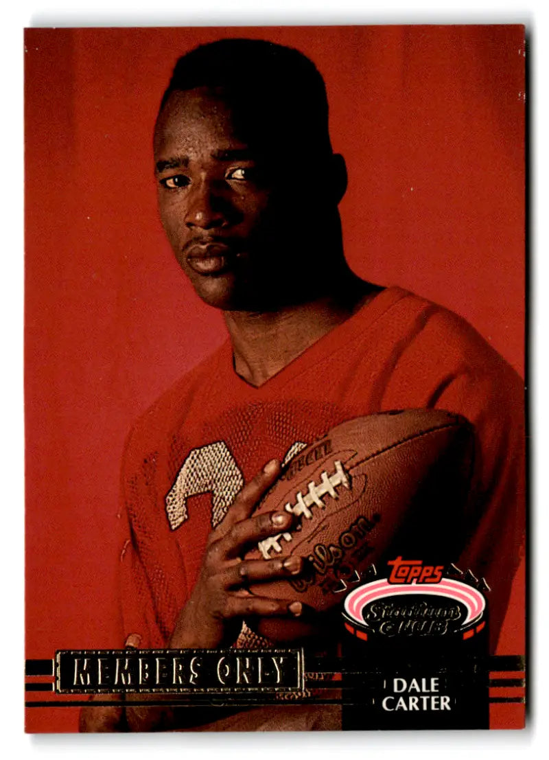 1992 Topps Stadium Club Members Only #NNO Dale Carter EX/NM Chiefs