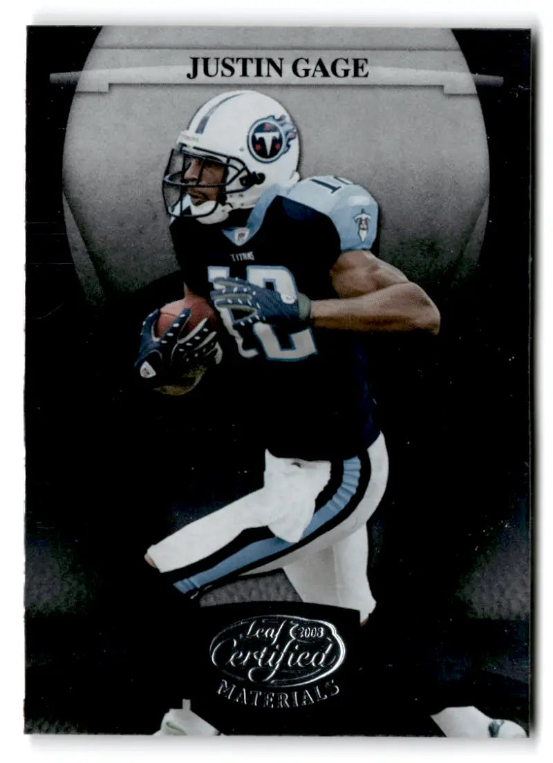 2008 Leaf Certified #142 Justin Gage NM-MT Titans