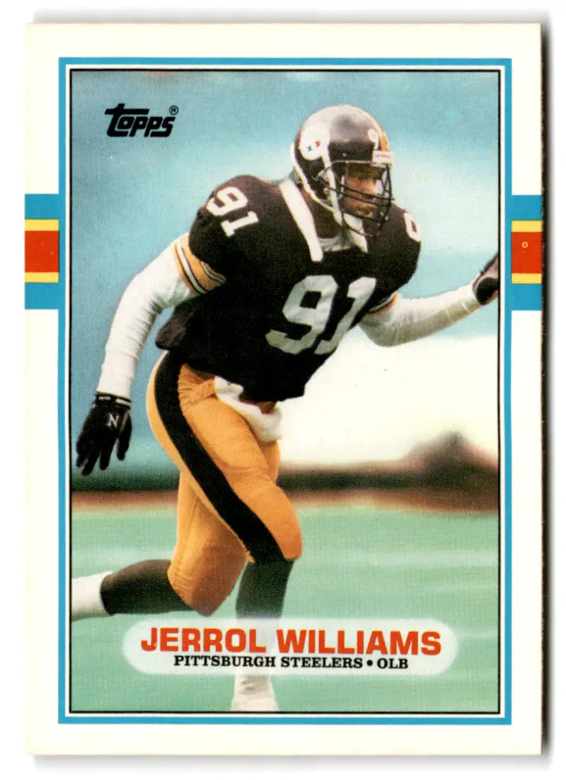 1989 Topps Traded #22T Jerrol Williams NM Near Mint RC Rookie Steelers