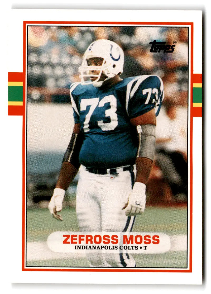 1989 Topps Traded #105T Zefross Moss NM Near Mint RC Rookie Colts