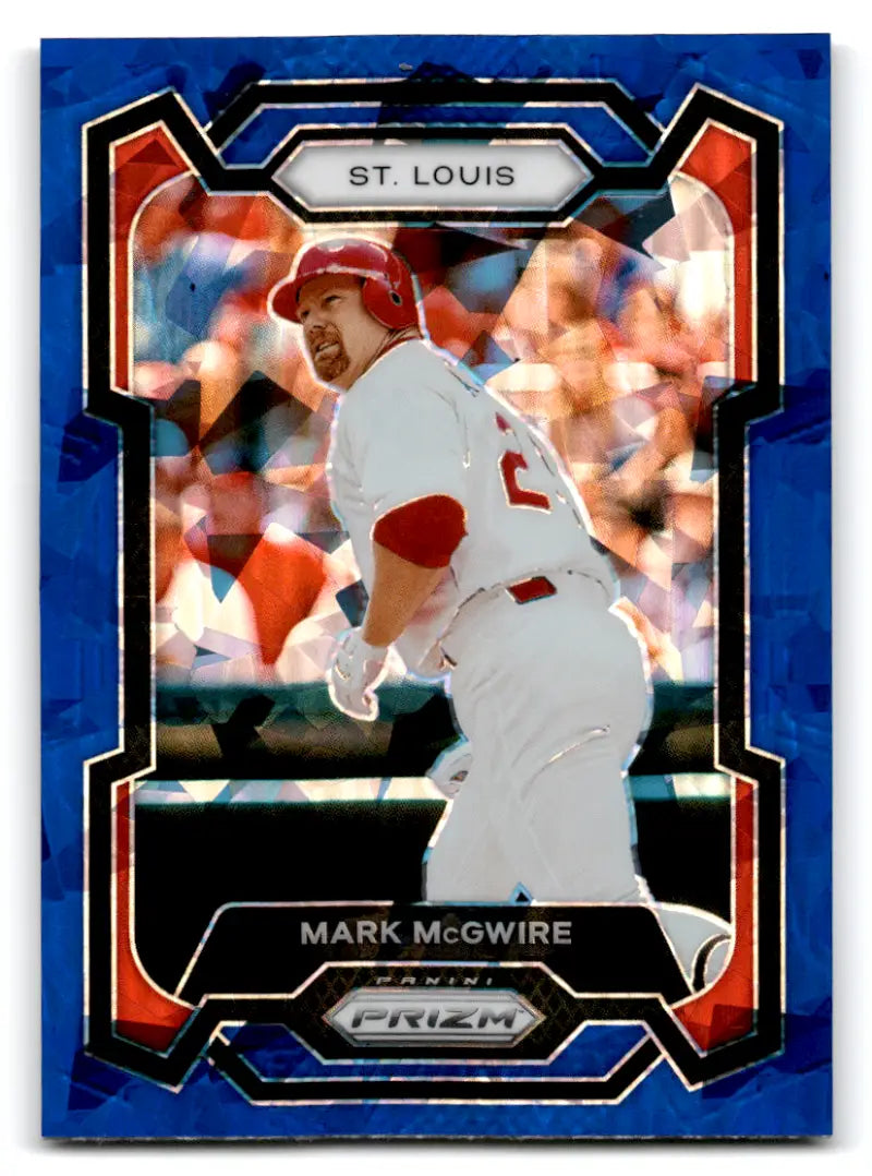 2024 Panini Prizm Prizms Blue Ice #161 Mark McGwire NM-MT Cardinals