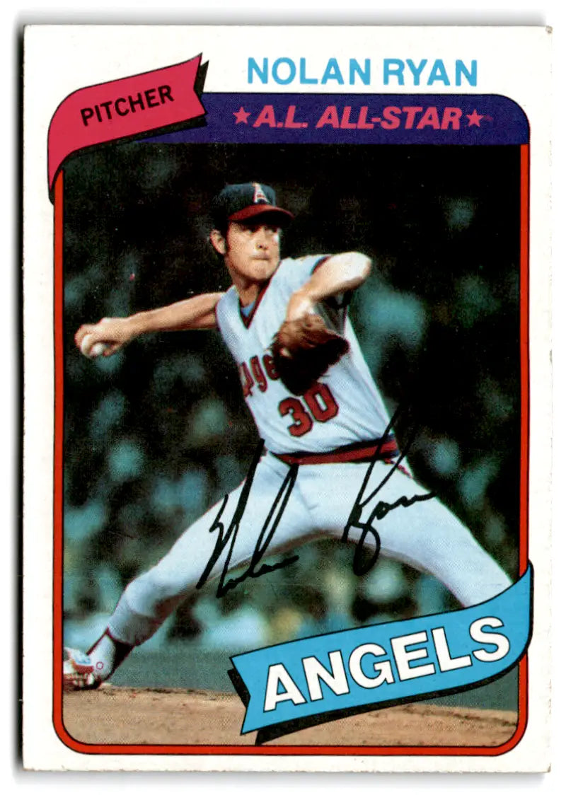 1980 Topps #580 Nolan Ryan EX/NM Angels