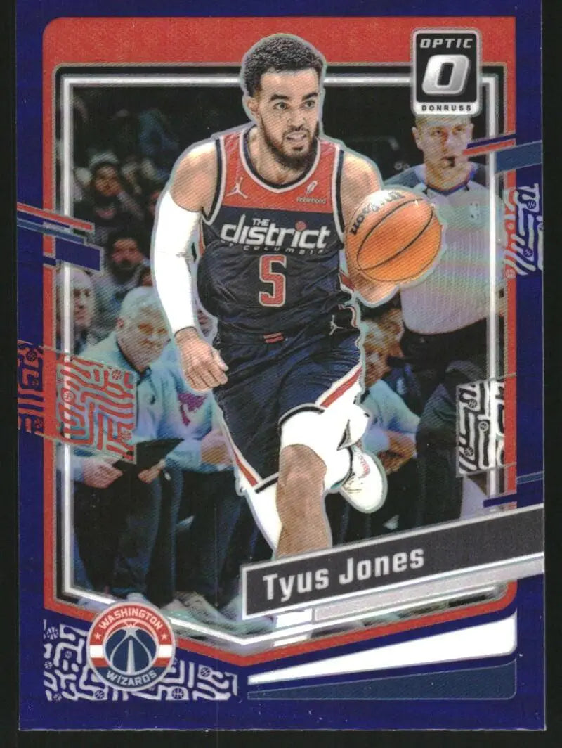 2023-24 Donruss Optic Purple #182 Tyus Jones NM-MT Wizards