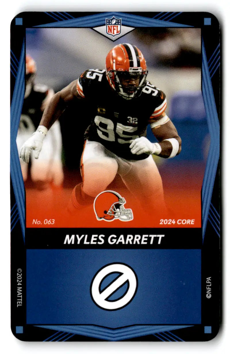 2024 UNO Elite Core Edition Blue #63 Myles Garrett NM-MT Browns