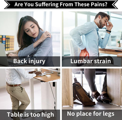 Ergonomic Drafting Chair,Standing Computer Desk Chair,Foot Ring,Lumbar Support,Swivel Task Chair -Black-2