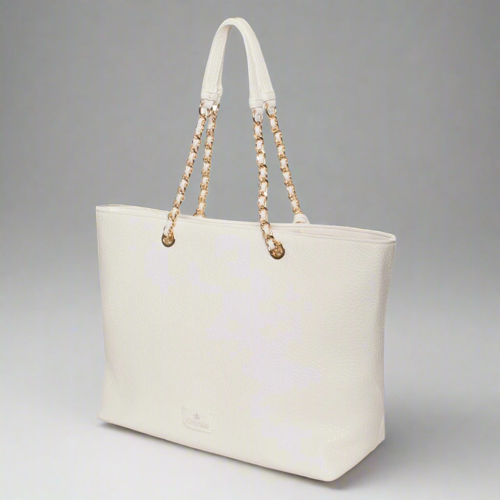 Egon Von Furstenberg women's white Handbags