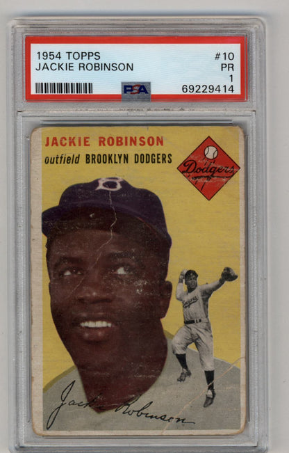 Jackie Robinson 1954 Topps #10 PSA 1 Poor 9414