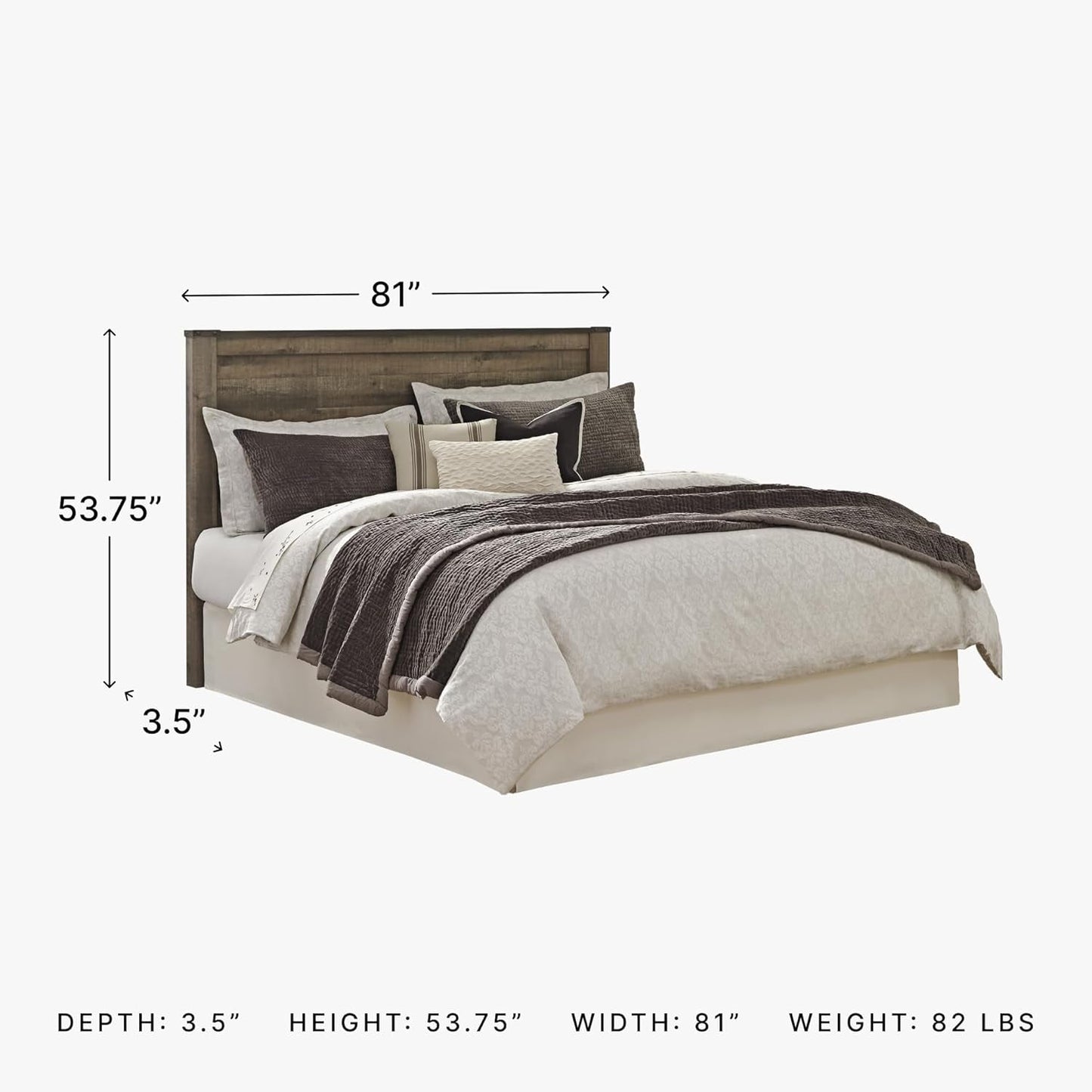 Rustic King Headboard with Charming Plank Details-2