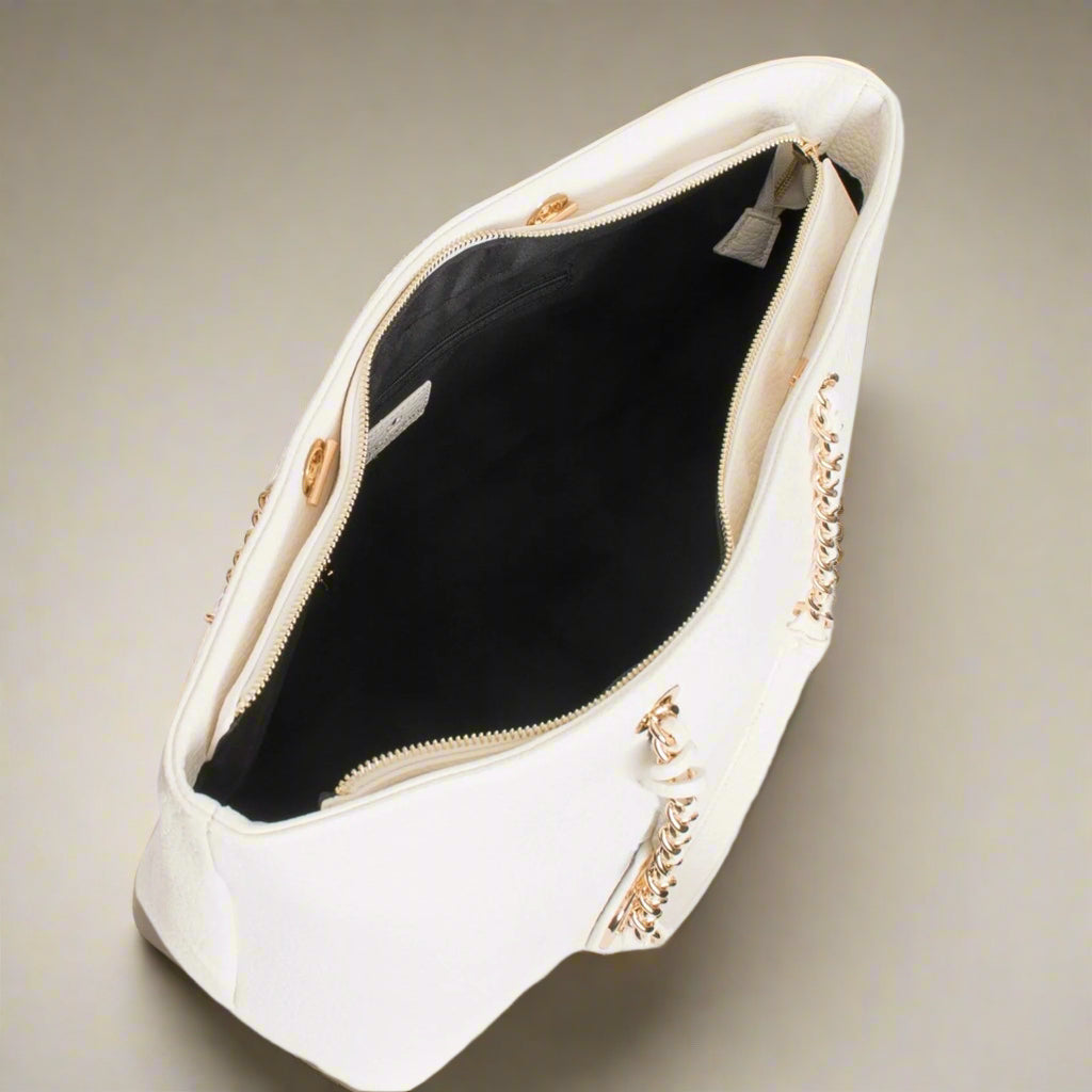 Egon Von Furstenberg women's white Handbags