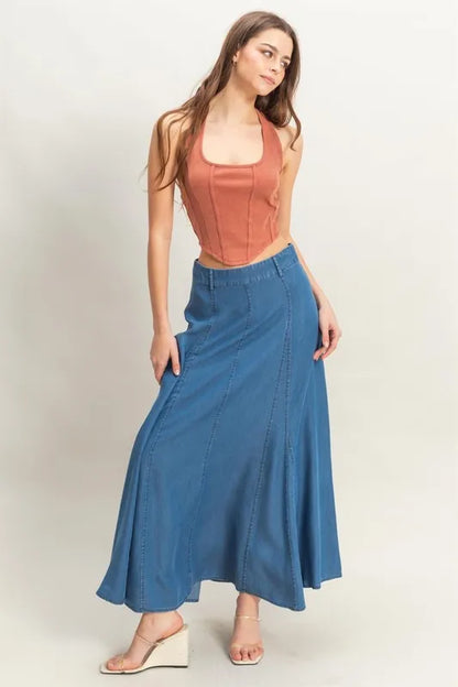 HYFVE Mineral Wash Halter Neck Everyday Top