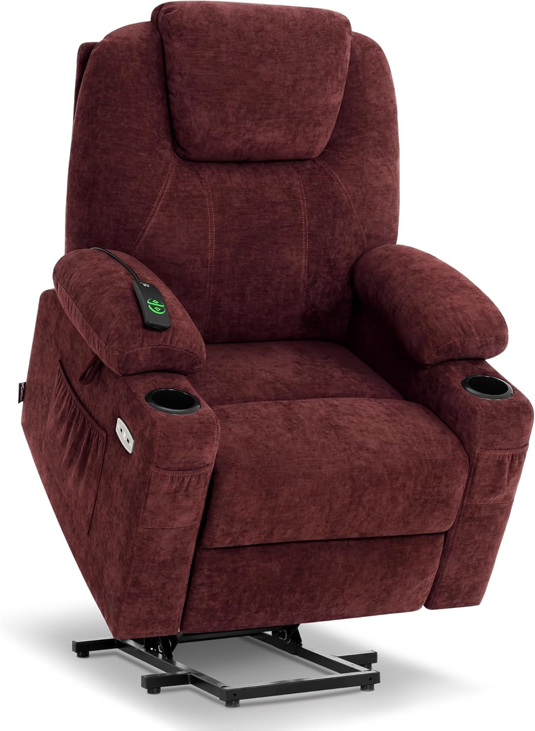 Large Power Lift Recliner Massage, Heat, USB, Big/Tall-1