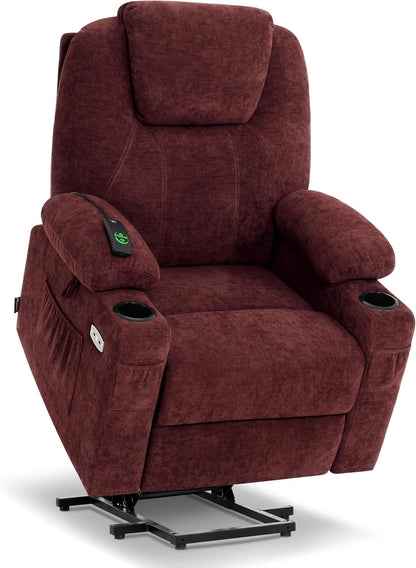 Large Power Lift Recliner Massage, Heat, USB, Big/Tall-1