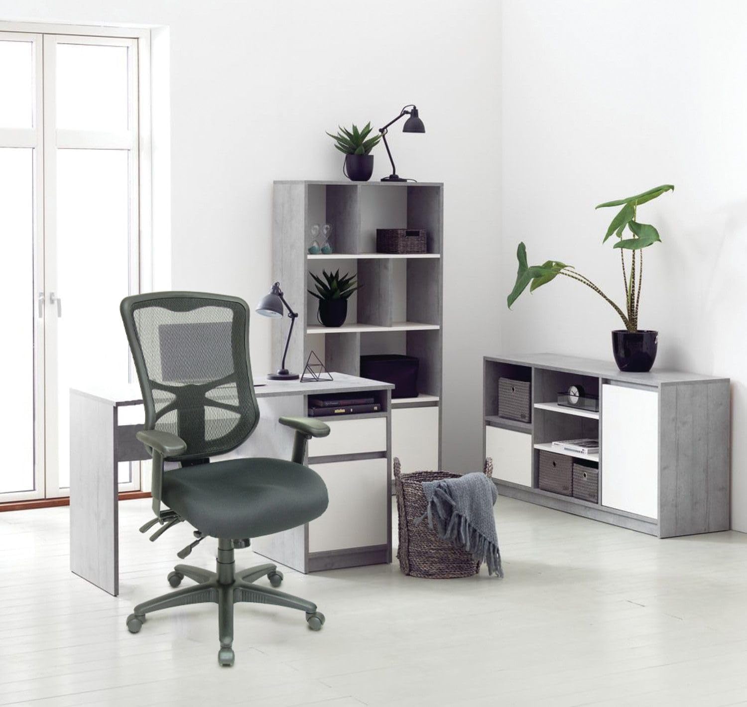 ALEEL41ME10B Elusion Series High-Back Multifunction Mesh Chair - Black-2