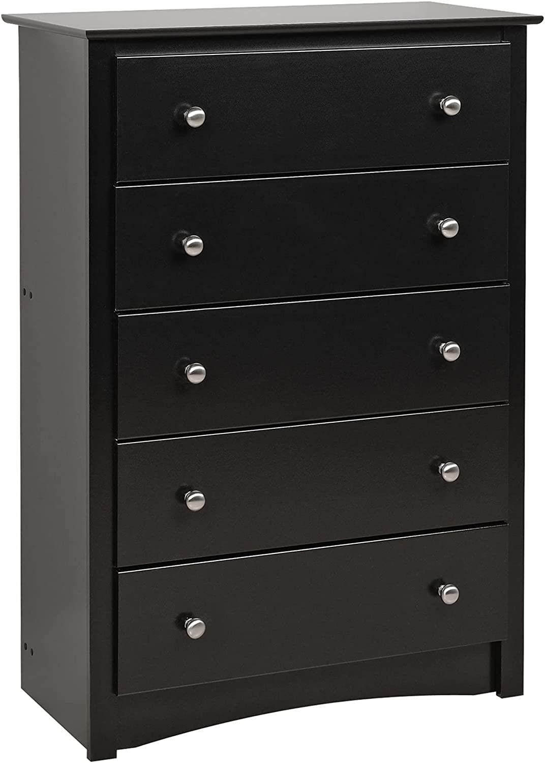 Sonoma 5-Drawer Chest for Bedroom in Black-1